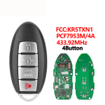2013-2016 Nissan / Infiniti / 4-Button Smart Key / KR5S180144014 / IC 014 (AFTERMARKET)